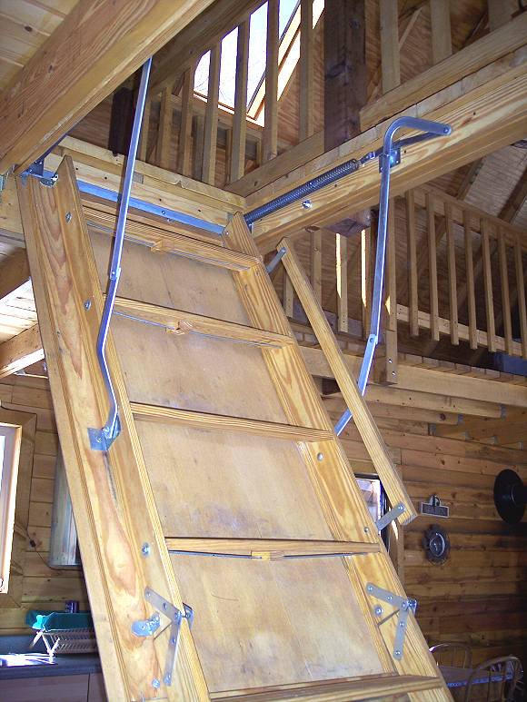 Make you own DIY loft attic stairs, ladder, pull down attic loft stairs, retractable loft attic
