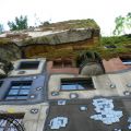 Vienna Friedensreich Hundertwasser green house exterior view