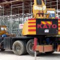 building site crane Kato Malaysia close up