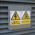 11000 Volts & Danger of Death signs